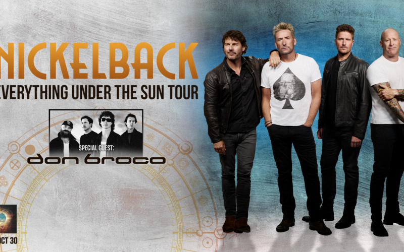 A Nickelback 2027-es Everything Under The Sun turnéjának hivatalos sajtóképe