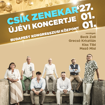 A Csík Zenekar újévi koncertjének hivatalos plakátképe